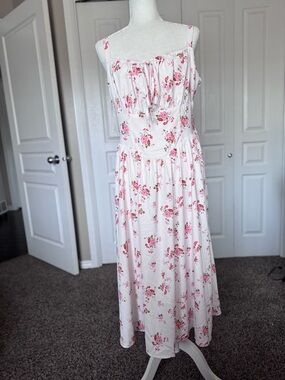 Scarlet Darkness Milkmaid Summer Floral Dress size XL